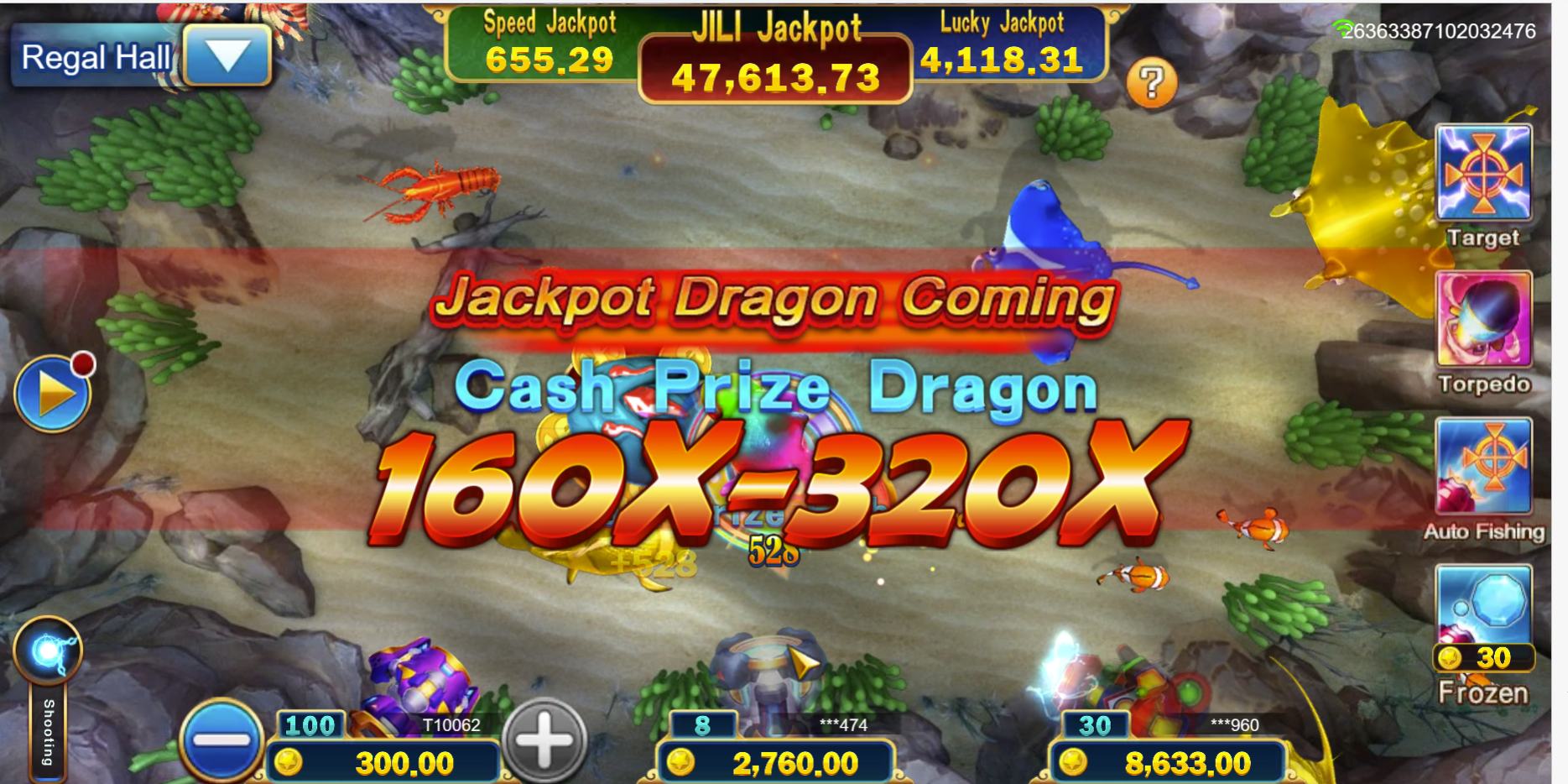 Jackpot Fishing casino bonus game | JILI Games