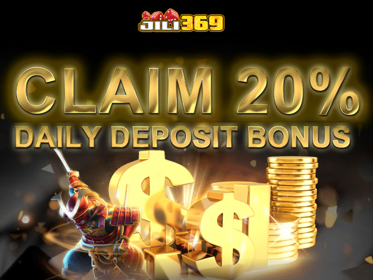 33 jili Claim 20% Daily Deposit Bonus