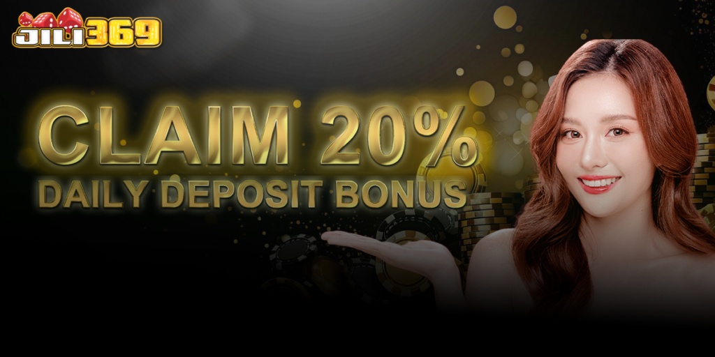 33jili Claim 20% Daily Deposit Bonus